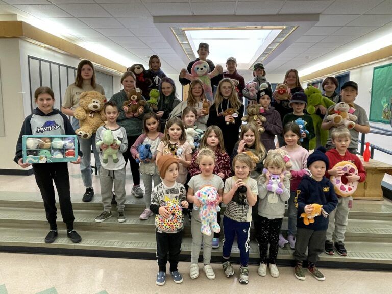 Penson School students donate 100+ teddy bears to Grande Prairie Regional Hospital Foundation
