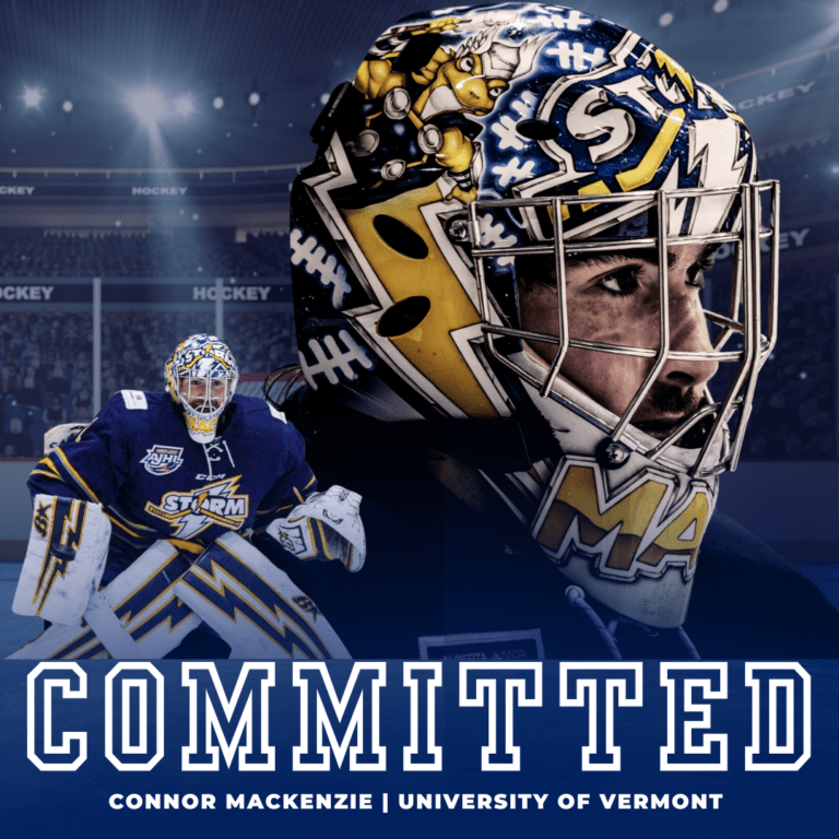 Storm goalie skating south with D1 commitment