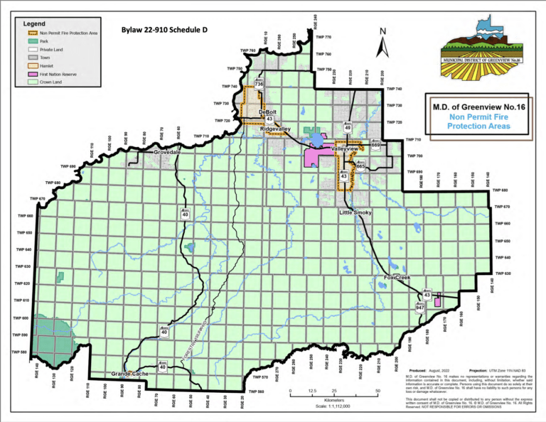 Fire restriction in place for Valleyview, DeBolt area