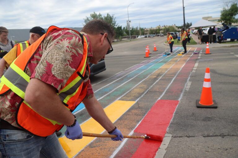 Grande Prairie kicks off Pride Month with 7th annual crosswalk painting