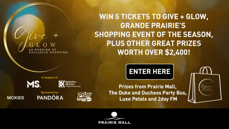 Give + Glow Sweepstakes presented by Prairie Mall