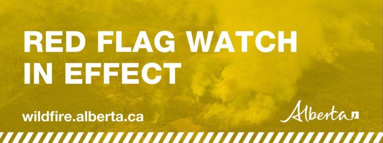 Red Flag Watch issued for Grande Prairie Forest Area
