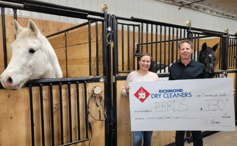 PARDS receives $730 donation for safety cleaning
