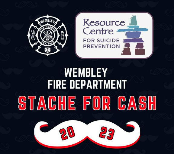 Wembley Fire Department marks Movember with Stache for Cash fundraiser