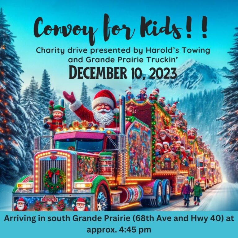 Grande Prairie truckers ready to hit the road for Convoy for Kids Toy Drive