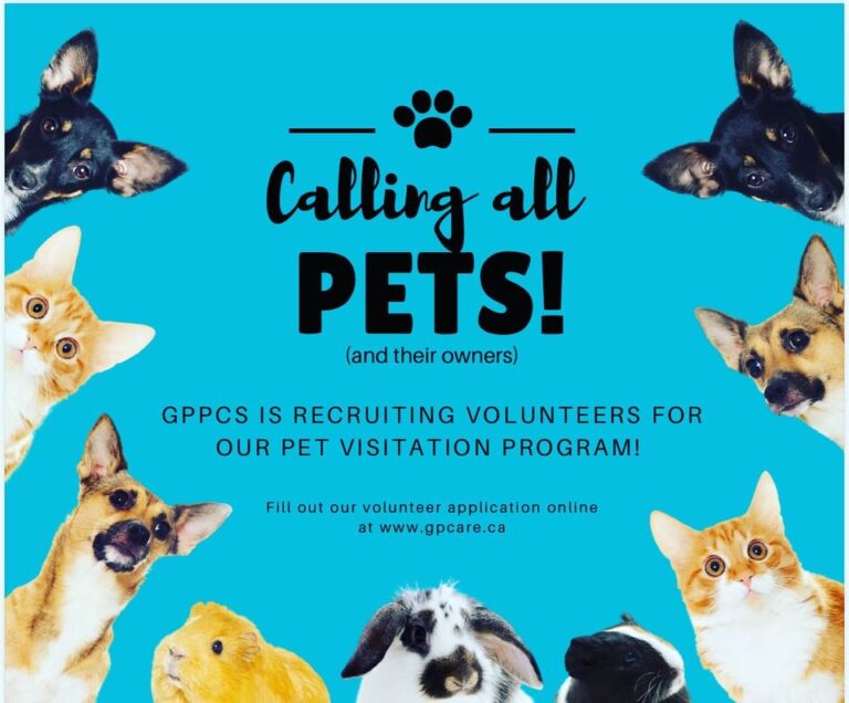Grande Prairie Palliative Care Society seeking volunteer pet owners