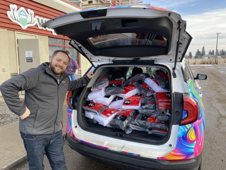 2Day FM donates more than 2,700 pairs of socks to Wapiti House as 2024 Sock Drive comes to a close