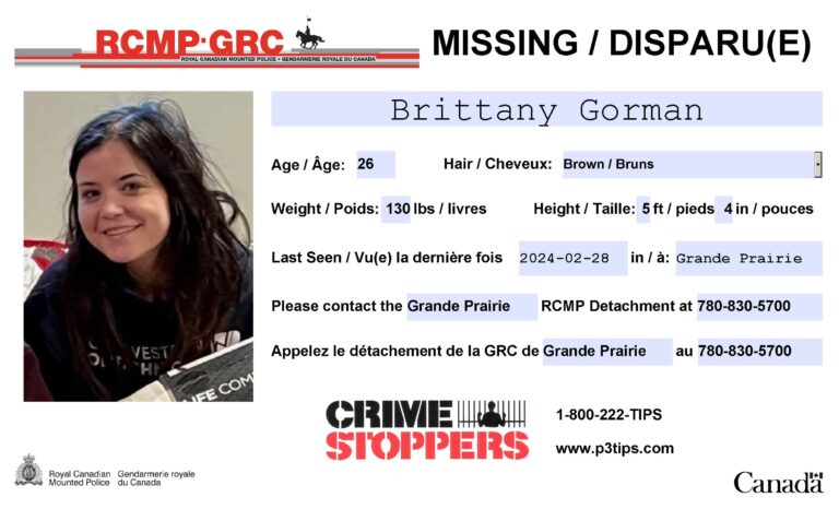 Grande Prairie RCMP seeking help from the public in locating missing 26-year-old