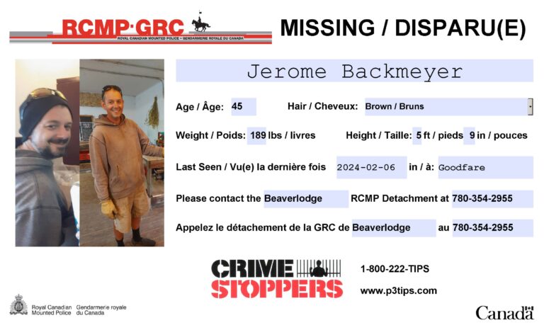UPDATED: missing Beaverlodge man found by police