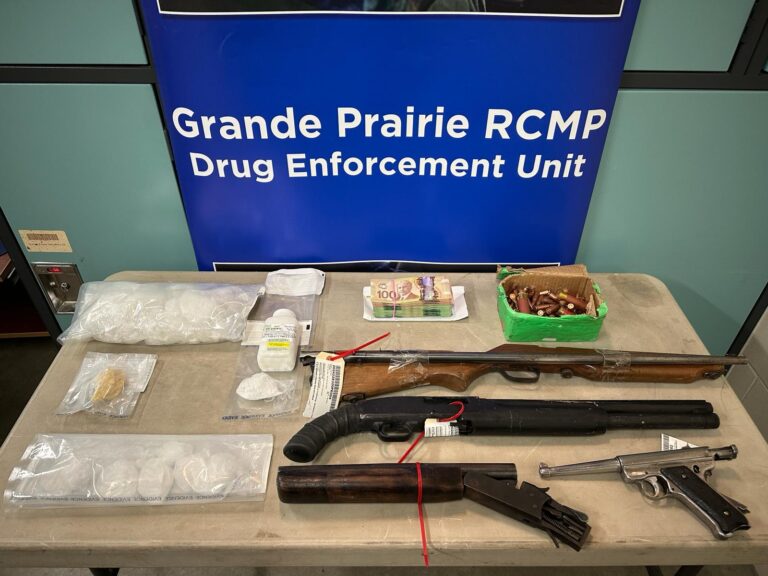 Grande Prairie man charged with numerous alleged firearms and drug offences
