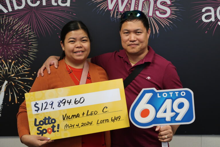 Grande Prairie couple wins big during Lotto 6/49 Classic Draw