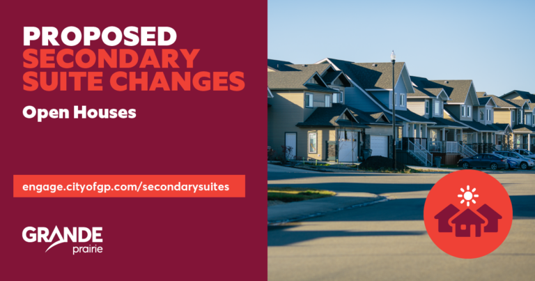 City of Grande Prairie hosting public engagement sessions regarding proposed Secondary Suite bylaw amendments
