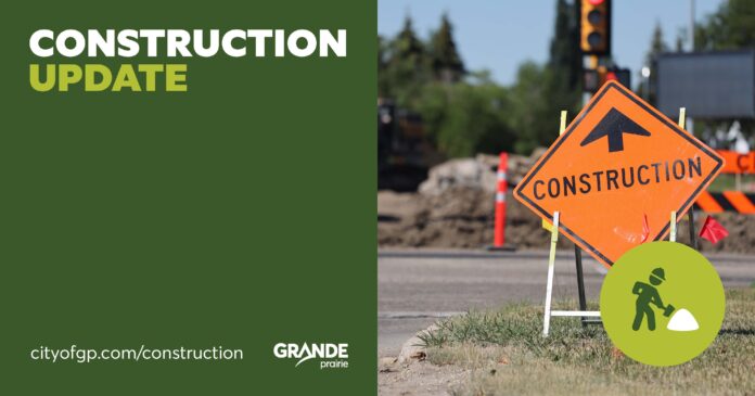 City construction update banner (Supplied, City of GP)