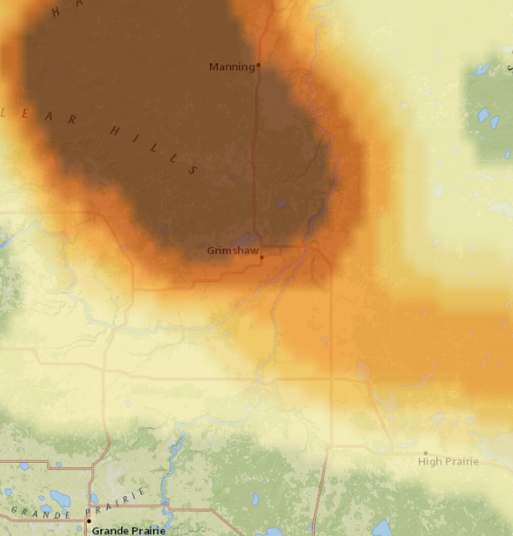 Environment Canada issues special air quality statement for some Peace Country communities due to wildfire smoke