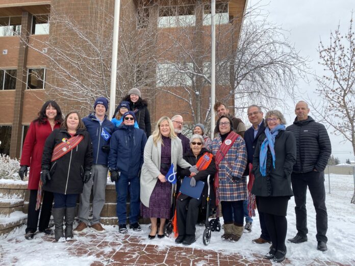 GP City Councillors and local Métis members (Ethan Montague, MyGPNow staff)