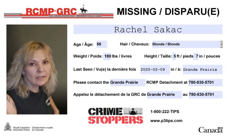 GP RCMP look for public assistance in finding missing 56-year-old