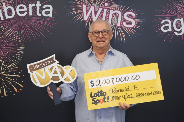 Grande Prairie man heading south with family after winning $2 million during Western MAX draw