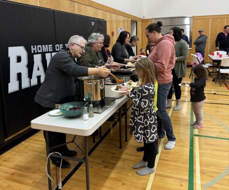 Volunteers dish out generosity at Rycroft School