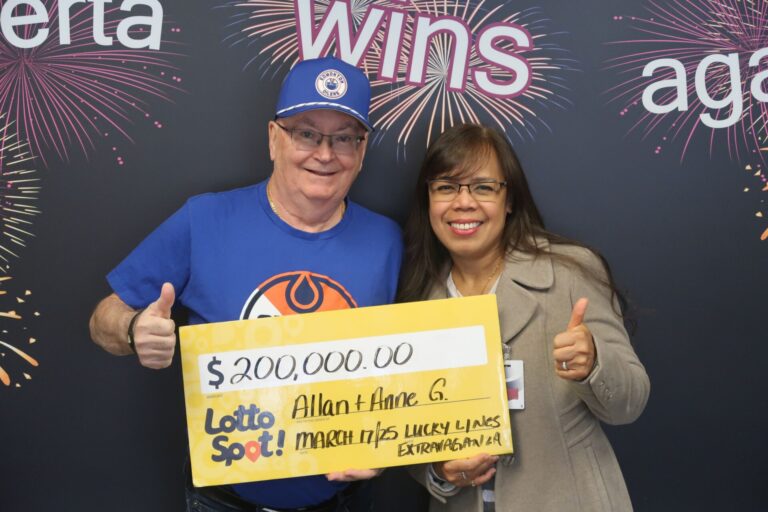 Grande Prairie couple strike it lucky
