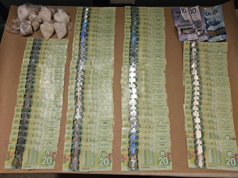 Grande Prairie RCMP CRU arrests two, seizes more than $2K in cash, drugs during traffic stop