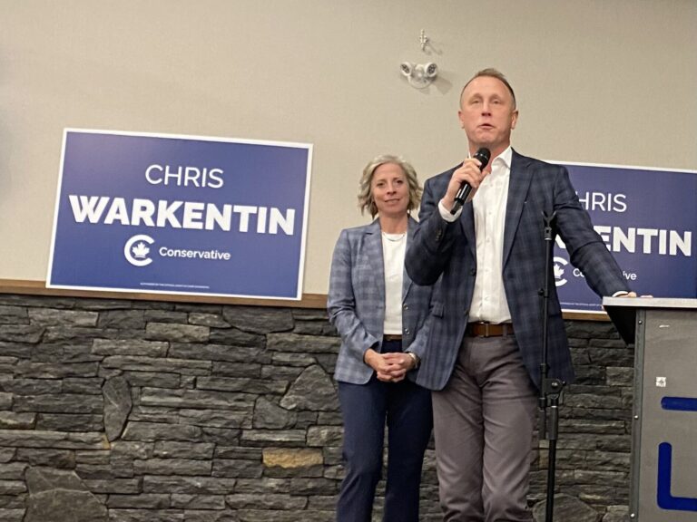 Lucky number seven: Warkentin projected winner in Grande Prairie