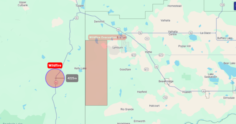 Evacuation Alert area expanded in county as Kiskatinaw wildfire continues to burn out of control