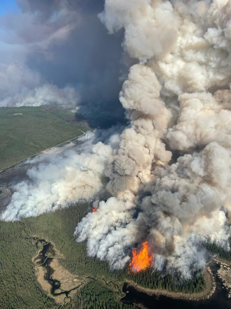 Evacuation order, alert expanded as Kiskatinaw wildfire moves further into County of Grande Prairie