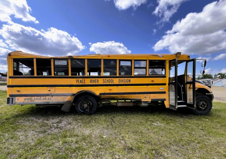 Four injured after school bus involved rollover near Grimshaw