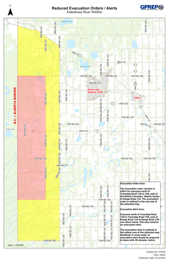 Updated evacuation map (Provided by GPREP)