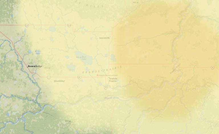 Air quality warning issued for Grande Prairie region