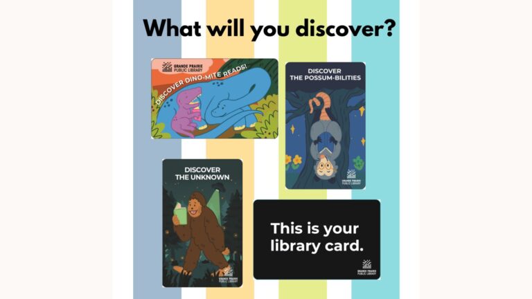 Grande Prairie Public Library launching new library card designs
