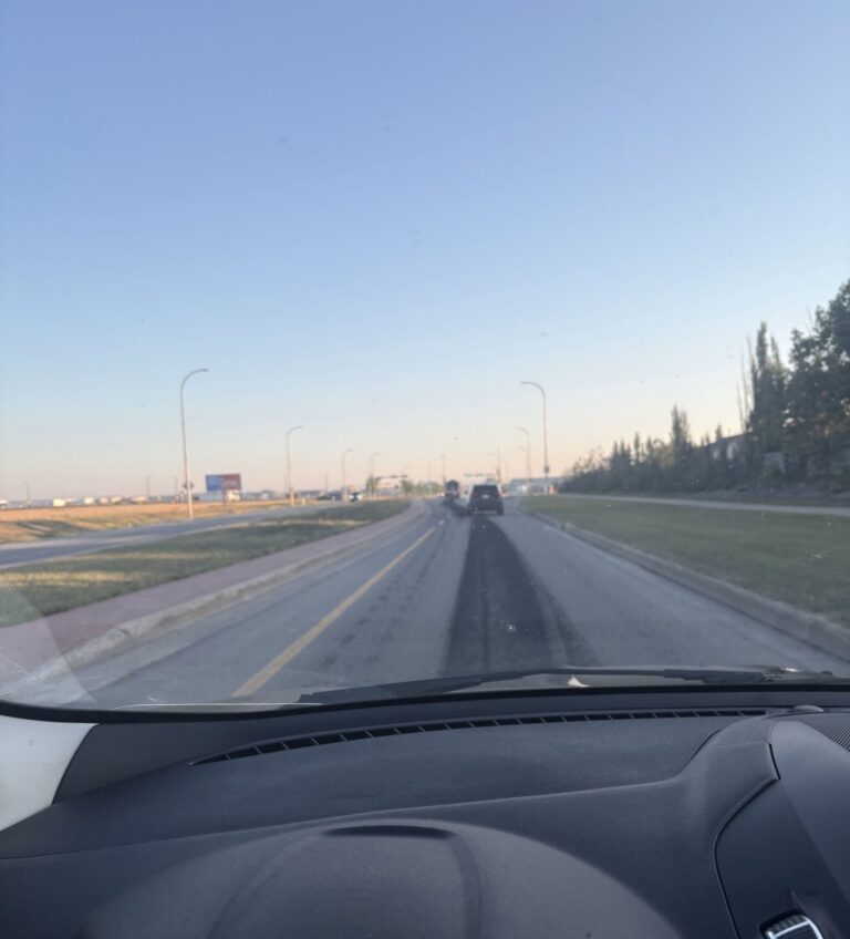 Grande Prairie Enforcement Services is asking for the publics help regarding an asphalt spill