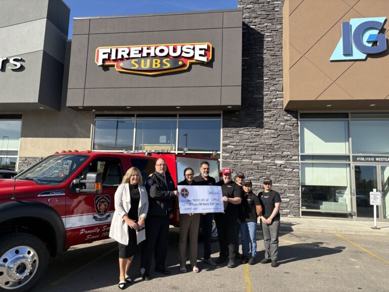 Grande Prairie Fire Department receives $50K donation from FireHouse Subs