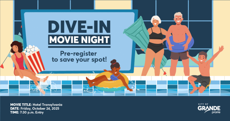 Make a splash with the family for a movie night in the pool