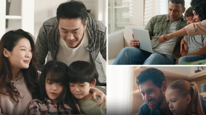 A screen grab from the province's parent toolkit video
