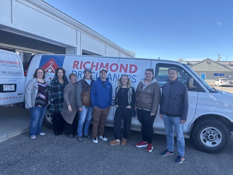 Richmond Dry Cleaners and BNI Northern Connections racks-up clothing donations for Odyssey House